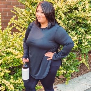 Ribbed active wear top